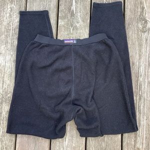 Patagonia Capilene Womens Black Fleece Pants Elastic Waist Small S